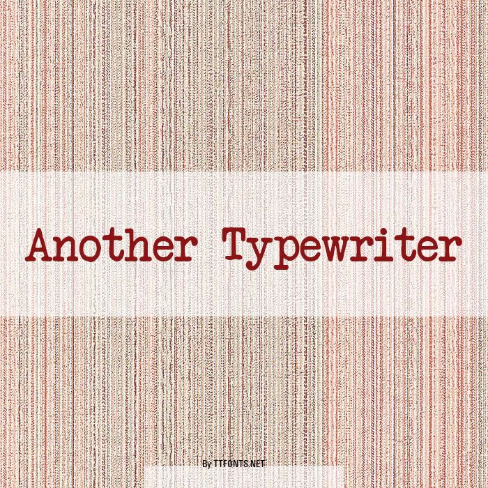 Another Typewriter example